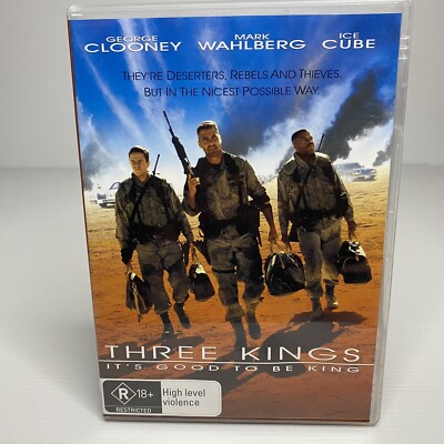 Three Kings (DVD, 1999) Region 4 VGC George Clooney Ice Cube 