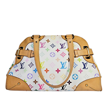 LOUIS VUITTON Takashi Murakami White Multicolor Claudia Speedy