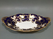 Royal Crown Derby Cobalt Blue & Gold Oval Serving Dish