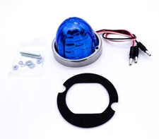 Grand General Blue LED Watermelon Clearance Turn Signal Light Flush Mount Kit