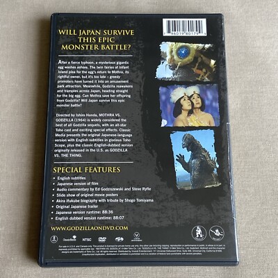 Mothra Vs. Godzilla (The Thing) (DVD, 1964) 4th Sci-Fi Toho