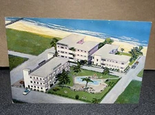 The Greenbriar Apartments and Hotel￼ Hollywood Beach Florida Postcard￼