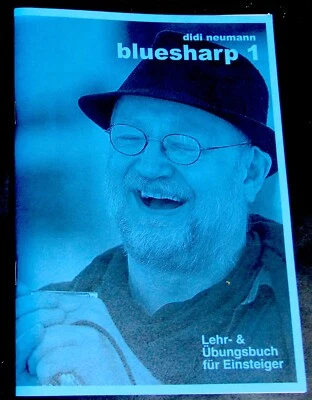 BLUESHARP 1 Lehrheft f.Bluesharp Anfänger OHNE NOTEN v. DIDI NEUMANN m. Download - Bild 1 von 4