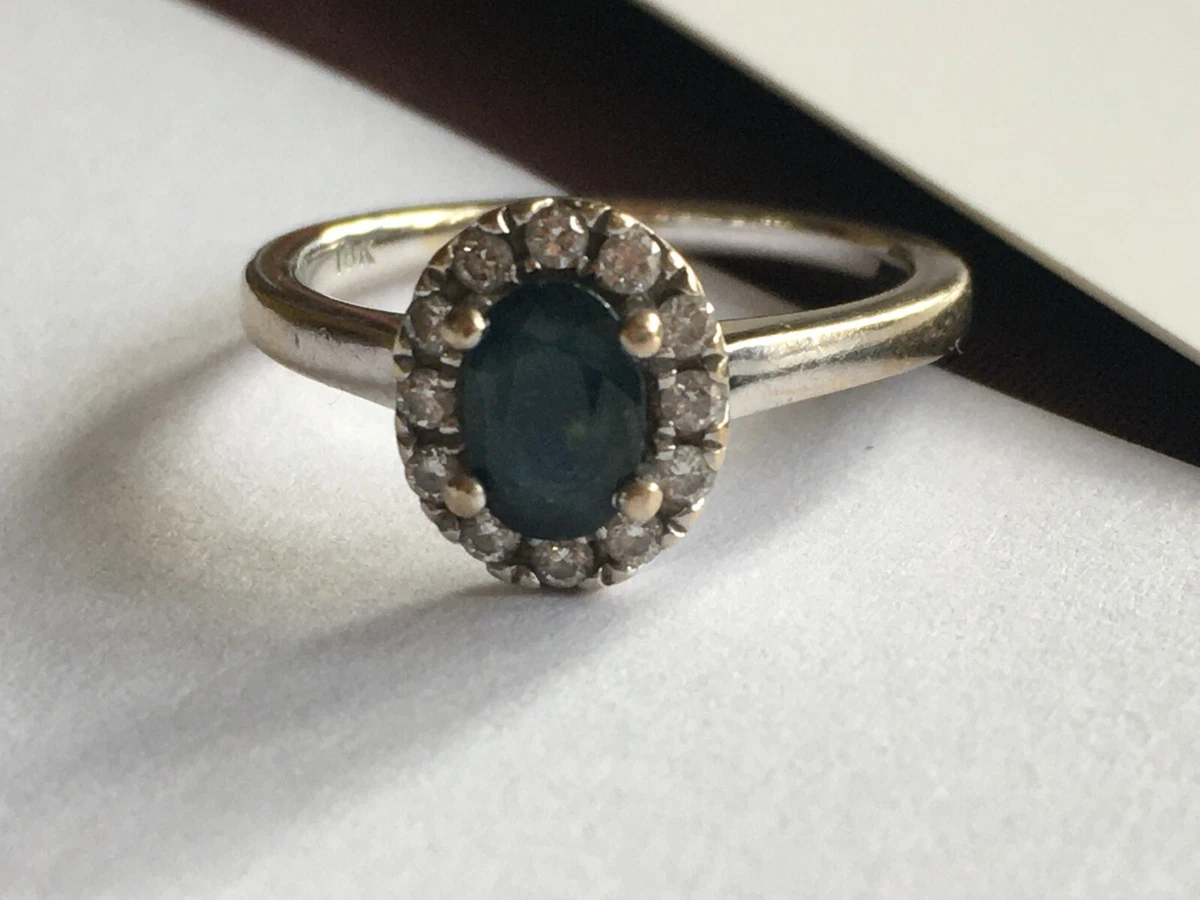 Beaverbrooks Diamond and Sapphire ring eBay