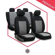 Sitzbezüge Auto Universal Schonbezug Autositzbezüge Bezug für Kia Venga Grau Set Sitzbezüge Auto Universal Schonbezug Autositzbezüge Bezug für Kia Venga Grau Set