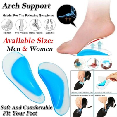 Sandalen für flache Schuhe orthopädische Einlegesohlen Flachfuß weicher Silik