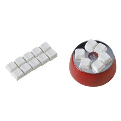 Ceramic Resin Keycaps Smooth Glaze Keyboard Keycap for Mechanical Keyboard Gift