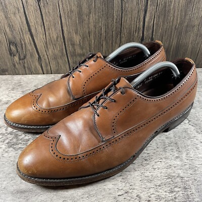 Allen Edmonds Richmond Walnut Brown Wingtip Longwing Shoes Men s Size 12 D