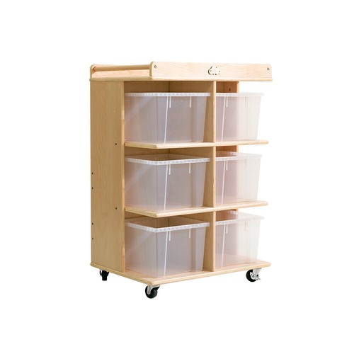 Jooyes 6 Tray Storage Cabinet With Castors - Picture 2 of 5