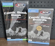 (100) BCW Comic (Current/Modern) Bags & Boards (Resealable) Combo NEW