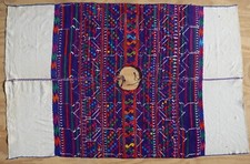 VINTAGE HUIPIL CHUARRANCHO, GUATEMALA TEXTILE PONCHO TUNIC