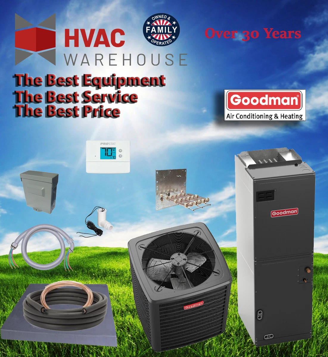 Goodman 3.5 ton 16 seer heat pump deals