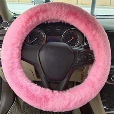 Fluffy Steering Wheel Cover For Womengirlsladies Fuzzy Steering Wheel Cover...