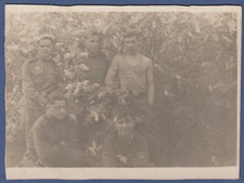 Handsome Military Guys soldiers on nature Soviet Vintage Photo USSR