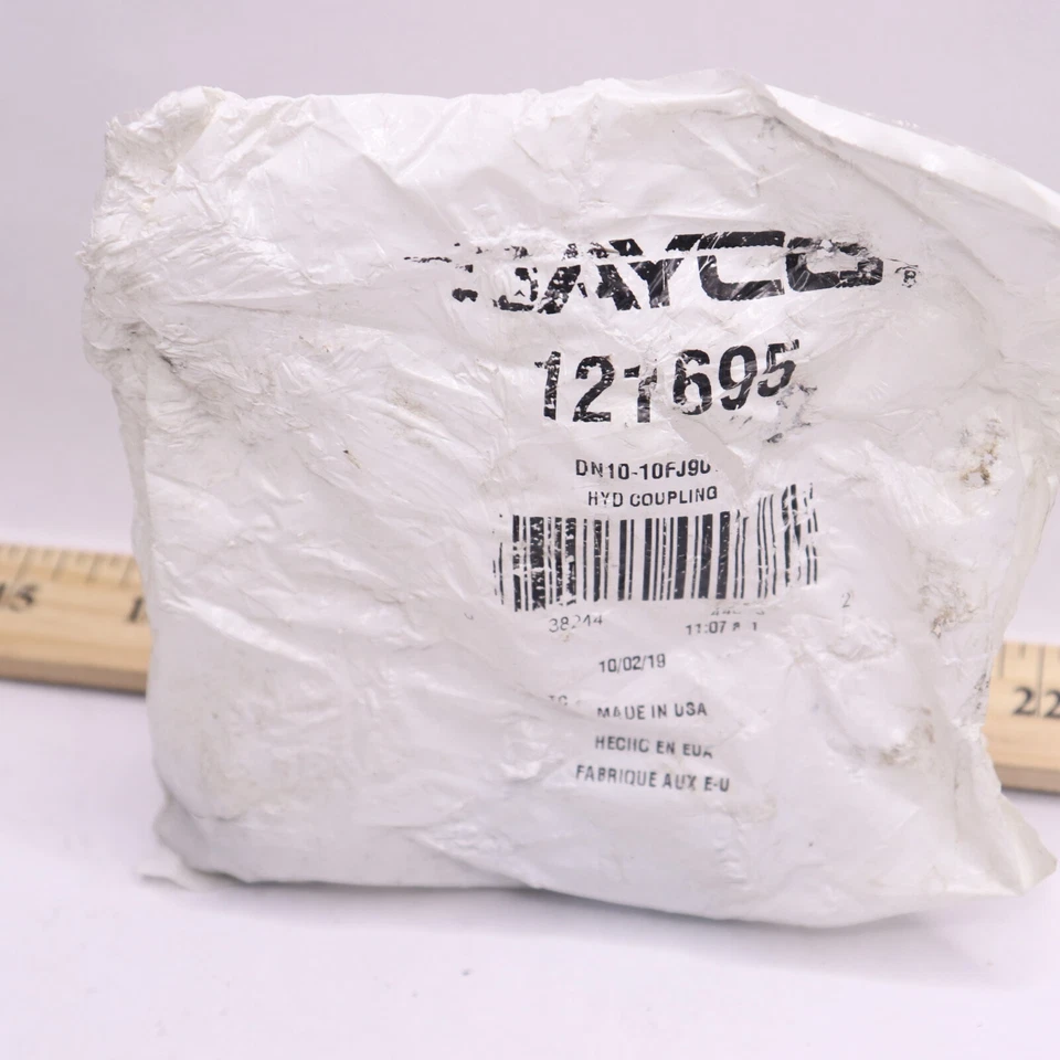 Tubo doblado Dayco 90 grados hembra giratorio 37 grados destello 121695  Foto 3 de 4