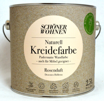 Naturell Kreidefarbe Rosenduft 2,5 l