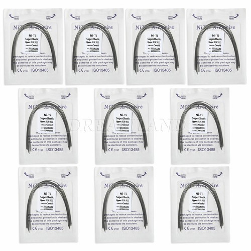 10 Packs Orthodontic Dental Super Elastic Niti Ovoid/Oval Arch Wires Rectangular - Picture 52 of 83