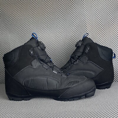 Whitewood Ski Boots Mens Size 45 Black Blue MOZ Lacing System Winter Outdoors Whitewoods Adult NNN Cross-Country Insulated Ski Boots  main image 3