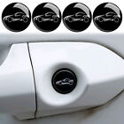 4pcs 20mm Black Auto Car Door Lock Keyhole Protection Stickers Cover Accessories