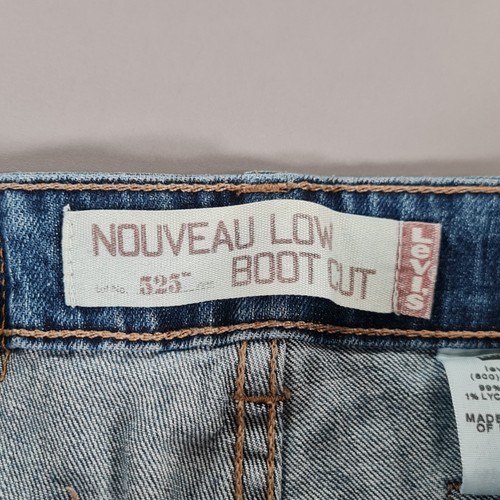 Levis 525 Womens Bootcut Jeans Blue W32 L31 Nouveau Low 12 M - Picture 3 of 14