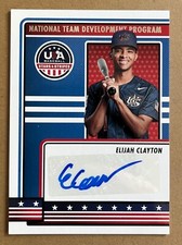 Elijah Clayton 2023 Panini USA Stars & Stripe NATIONAL DEVELOPMENT PROGRAM AUTO