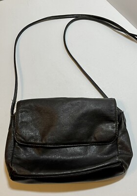 Carlo D'Santi Brown Leather Medium Multi-Compartment Crossbody / Shoulder Bag