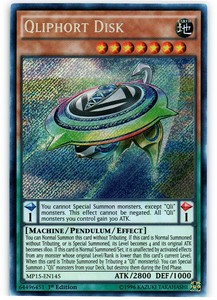 Qliphort Disk - MP15-EN145 - Secret Rare - 1st Edition x1 - Near Mint