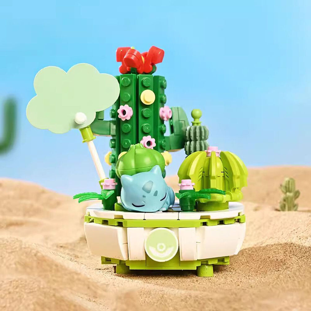 Official Pokemon Bulbasaur Succulent Sweet Plants Building Block Set ...