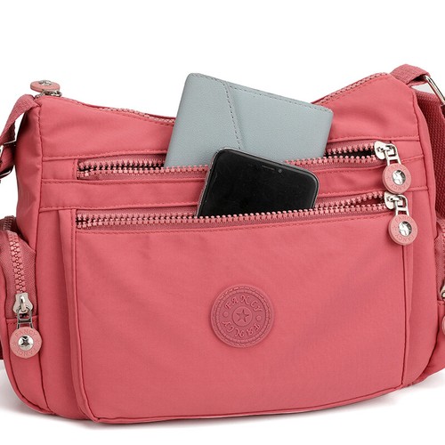 Wasserdichte Kuriertasche Umhängetasche Damen Handtasche Schultertasche Damen große Geldbörse - Bild 15 von 26