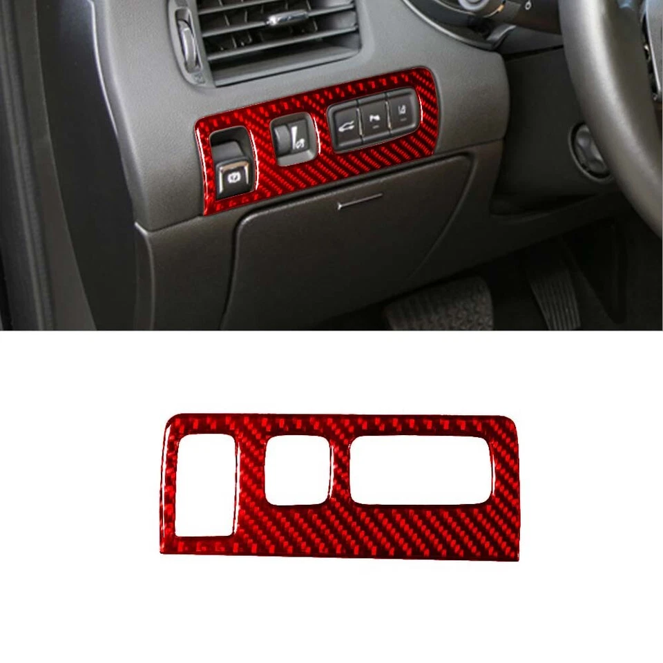 Kit completo de cubierta interior de fibra de carbono rojo 36 piezas para Chevrolet Impala Foto 2 de 4