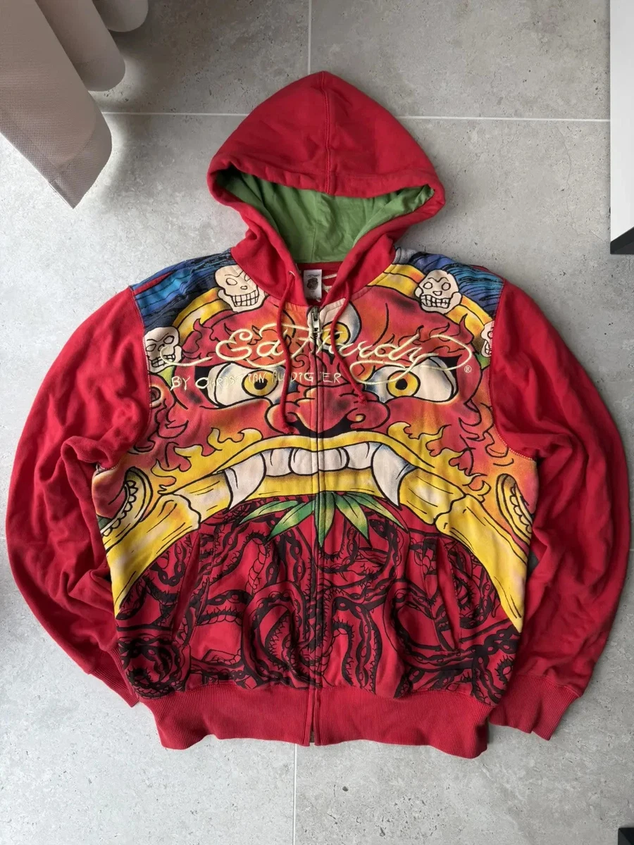 Preços baixos em Moletom masculino Ed Hardy Vermelho | eBay