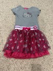 Hello Kitty Skirt And Shirt Set Size 6 Pink And Grey Rhinestone Tutu Skirt — photo 1