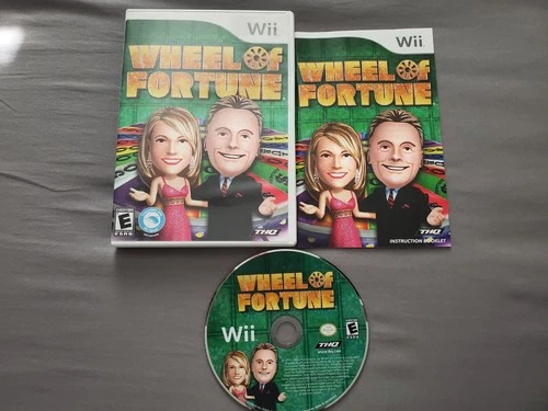 Wheel of Fortune (Nintendo Wii, 2010) COMPLETE GCM CIB