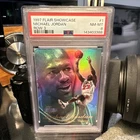 1997 Flair Showcase #1 Michael Jordan Row 3 PSA 8 CARD CHICAGO BULLS LEGEND HOF