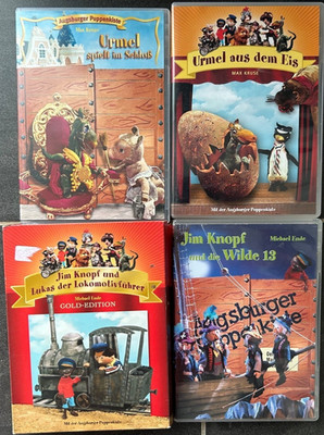 4 DVD Augsburger Puppenkiste - Kim Knopf und Lukas / und die Wilde 13, Urmel Eis