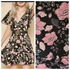 Spell And The Gypsy Winona Floral Mini Dress Pockets M 👇check Measurements 