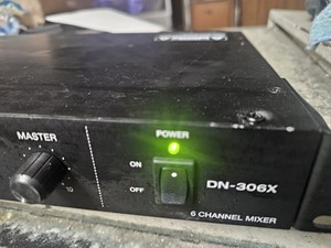 Denon DN-306X 6-Channel Rackmount Mixer XLR/TRS Combo Phantom Power