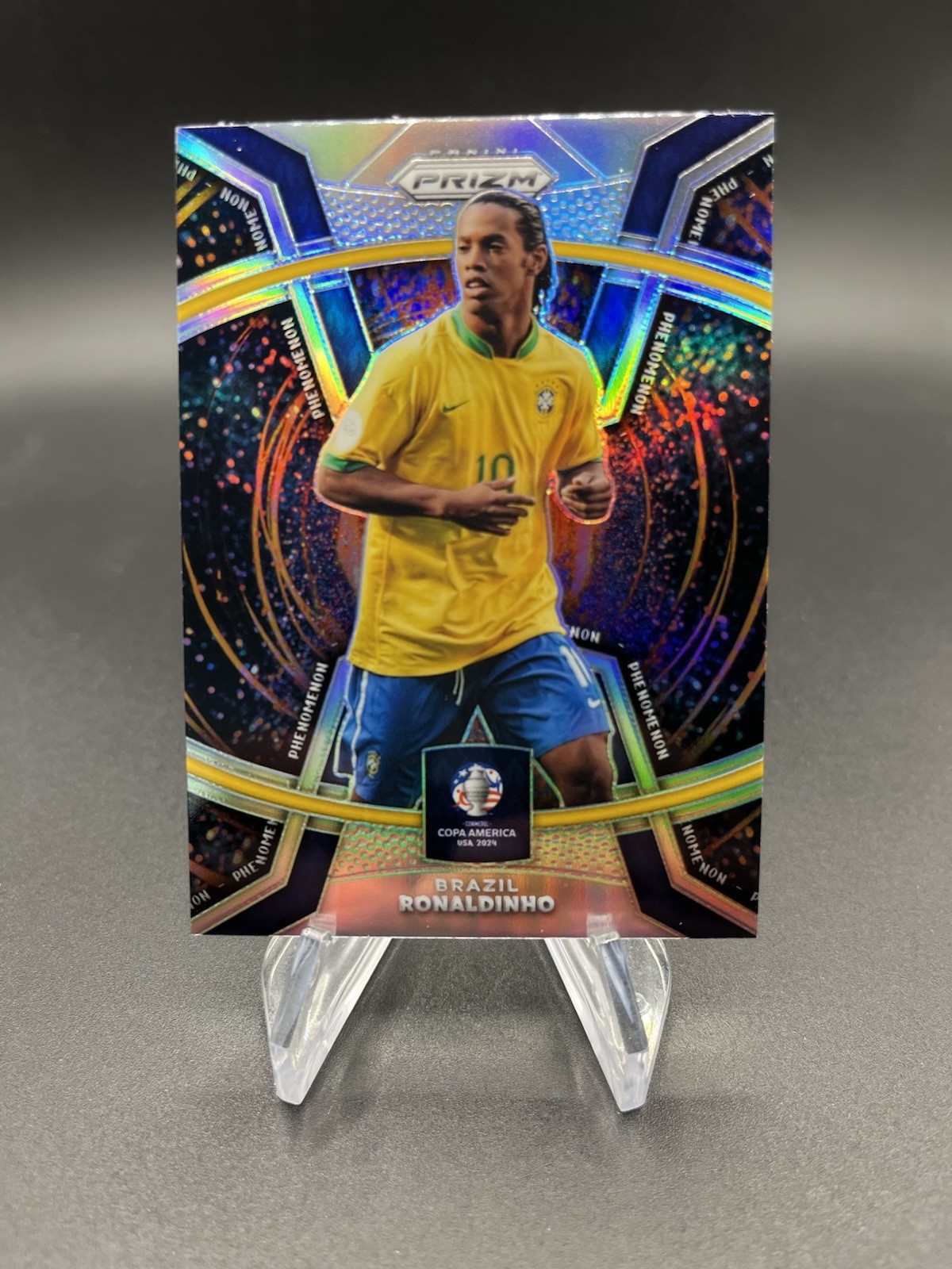 2024 Panini Prizm Copa America Ronaldinho #39 Phenomenon Silver