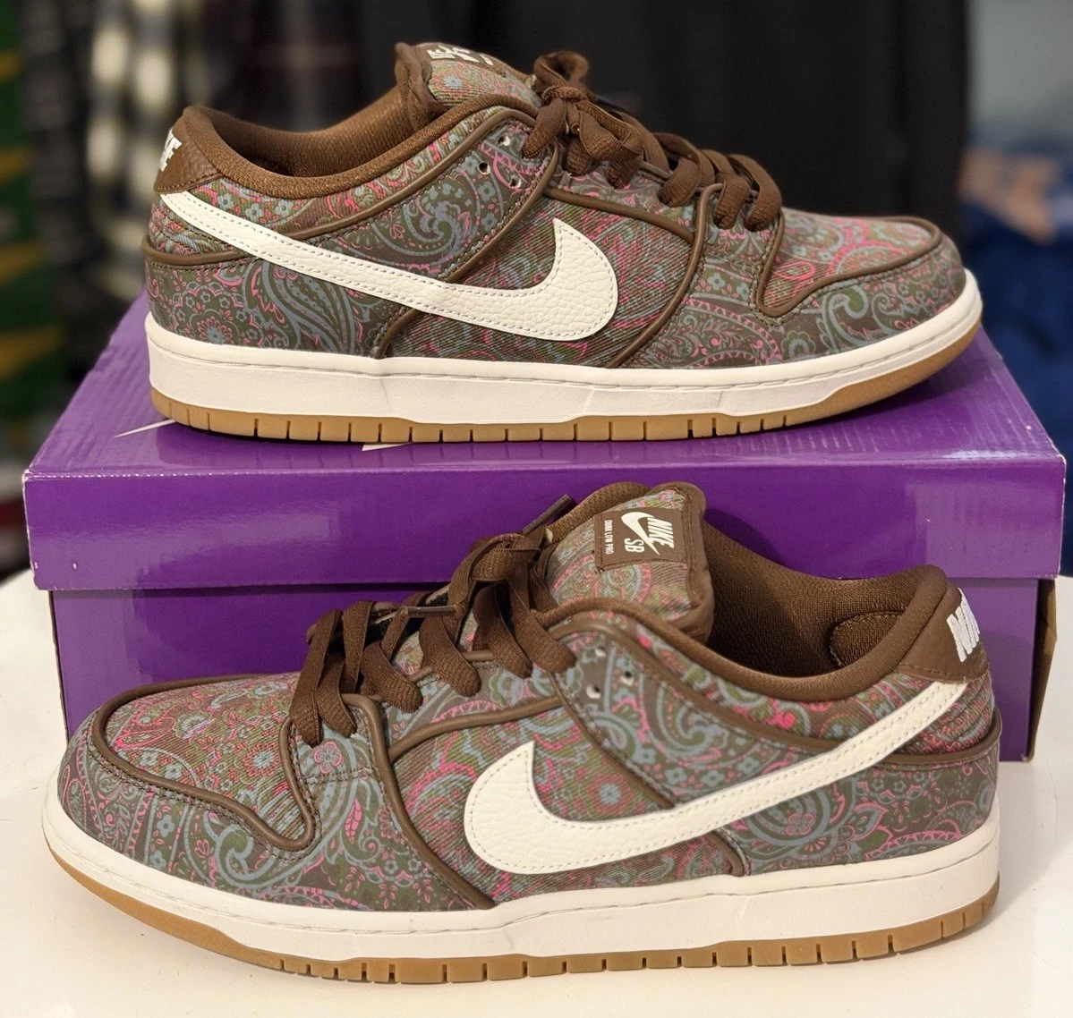 Nike SB Dunk Low Pro Paisley Brown for Sale | Authenticity