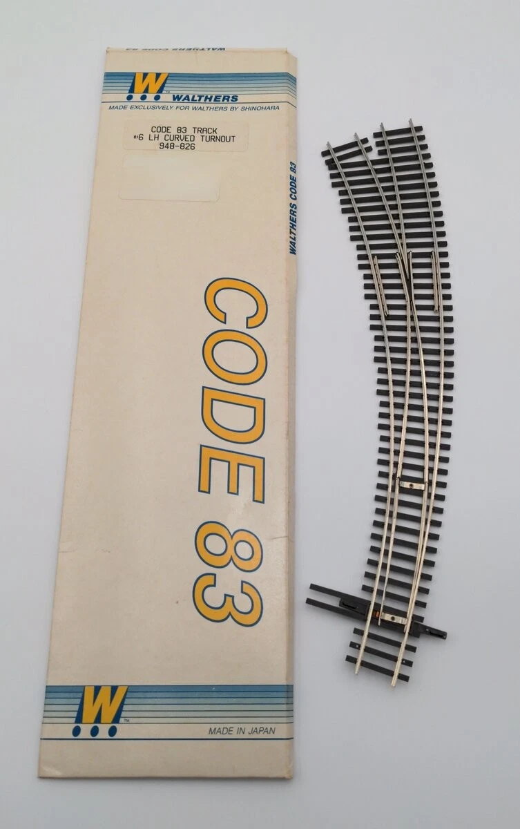 Walthers Track 83020 HO Scale Code 83 Silver DCC-Friendly #8 Turnout
