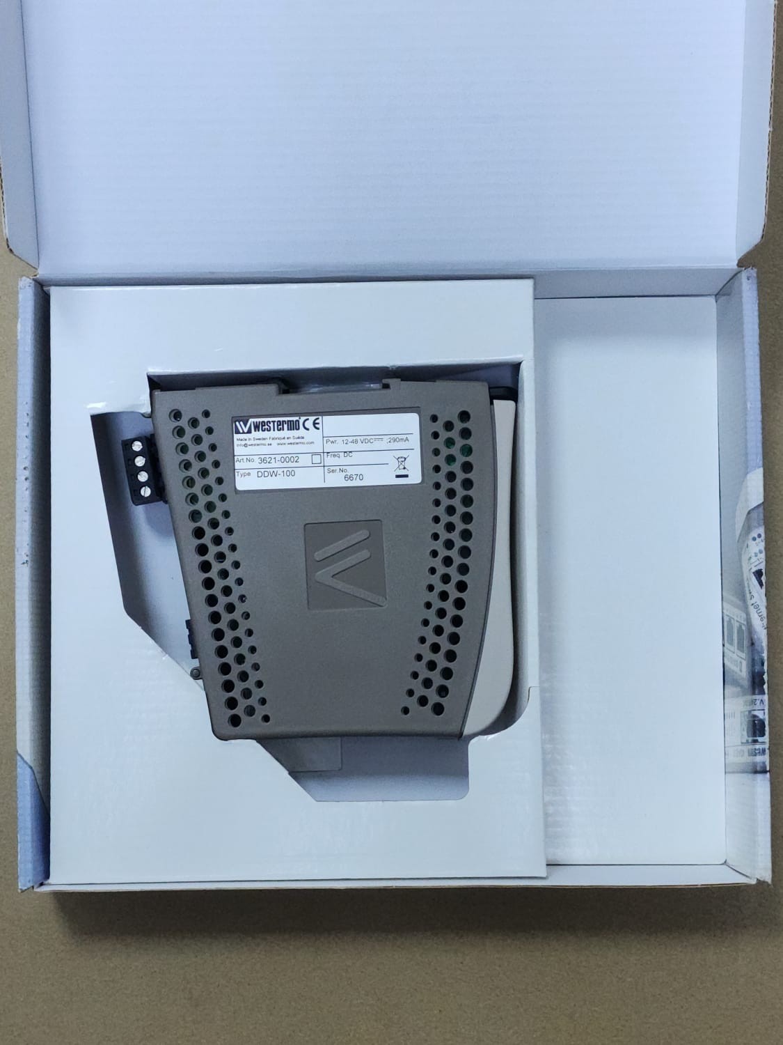 DDW-100 WESTERMO ETHERNET EXTENDER 3621-0002 12-48VDC