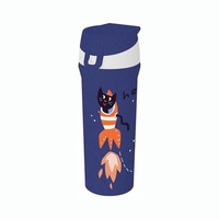 Koziol Trinkflasche Stan Space, Wasserflasche, Kunststoff, Organic Blue, 500 Ml