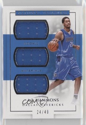 2016 Panini National Treasures Rookie Triple Materials 24/49 AJ Hammons RC 1l2