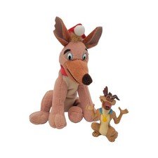 Vintage All Dogs Go To Heaven Charlie Christmas Carol Plush Ornament