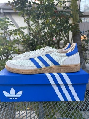 Adidas Handball Spezial White Blue Men's Classic Casual Sneakers