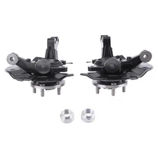 Pair Front Steering Knuckle+Wheel Hub Bearing for Toyota Corolla 2003-2008