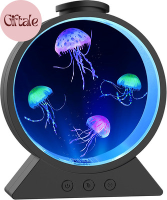 Jellyfish Lamp,Whisper-Quiet Sensory Aquarium Light,7 Color Mood Night Light wit