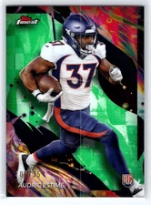 Audric Estimé 2024 Finest Green Refractor Uncommon SSP Rookie! 6/35!