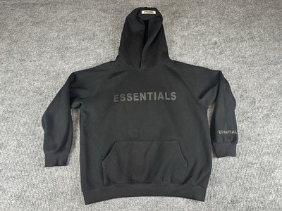 Essentials Hoodie Mens Large Black The Big Dipper Fleece Pullover Sweatshirt