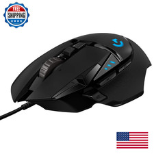 Logitech G502 Hero Wired Gaming Mouse, Hero 25K Sensor, 25,600 DPI, Black